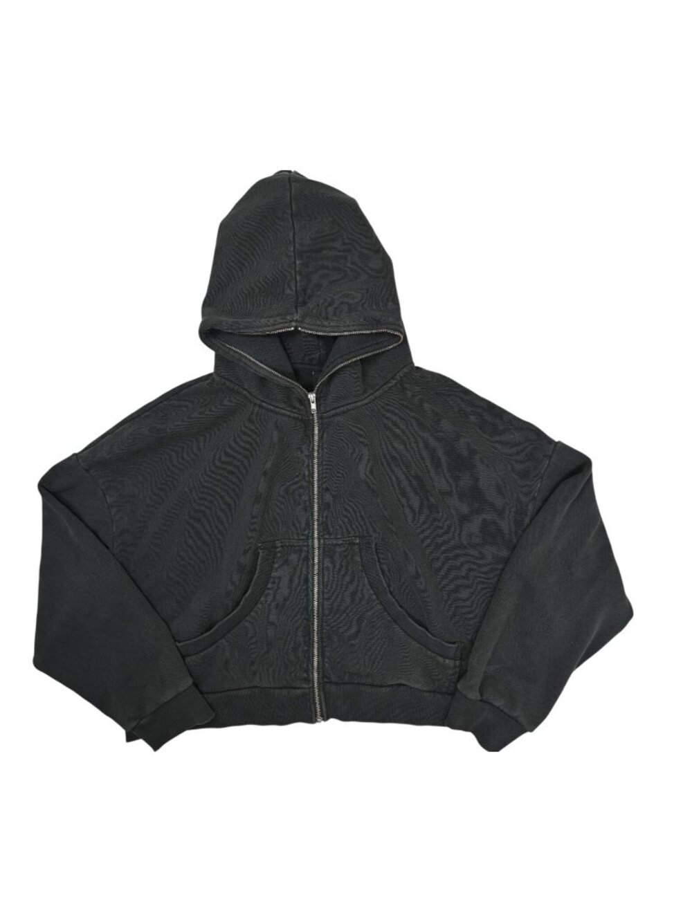 Entire Studios Eternal Zip Hoodie in Washed Black